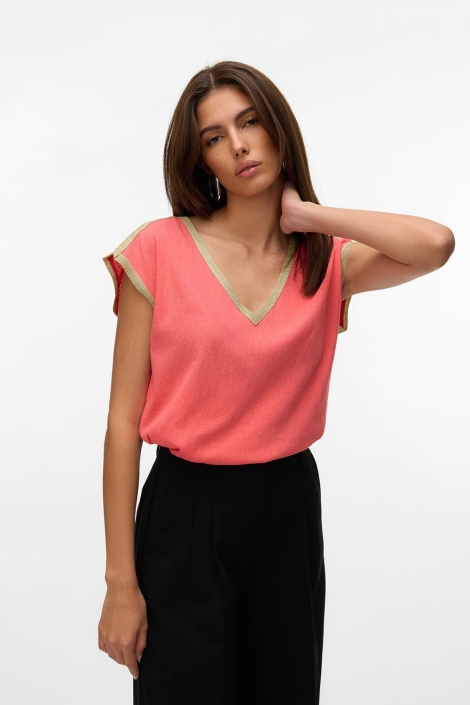 Vero Moda vmbaldora s/l v-neck top jrs btq